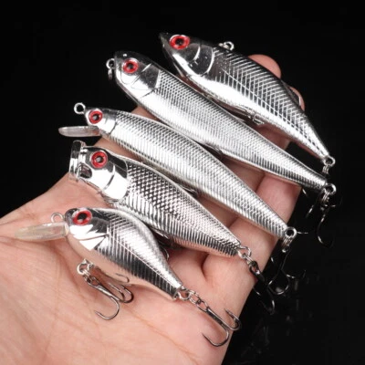 10pcs Mixed Size Fishing Lures Hard Bait Mini Lure - Image 1 of 4