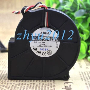 1pc ADDA AD7524LB 24V 0.08 7CM 7530 3-wire Turbo Centrifugal Blower Cooling Fan - Picture 1 of 2