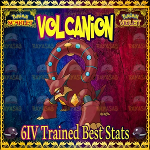 Pokemon Scarlet & Violet Volcanion 6IV Trained 🌟Shiny🌟 & Non Shiny Home - Foto 1 di 6