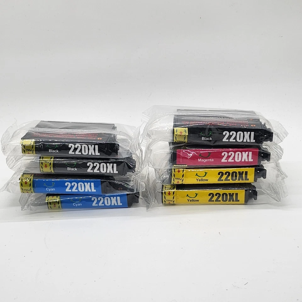 Paquete de 8 cartuchos de tinta EZink 220XL 3-Negro, 2-Amarillo, 2-Cian y 1-Magenta Foto 1 de 1