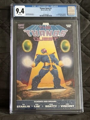 The Thanos Quest #1 CGC 9.4 Wraparound Cover - Image 1 of 2