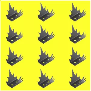 Metallzaunspikes für Mauern Anti Climb Zaun 12 Wandspikes Einbruch Abschreckung - Bild 1 von 9