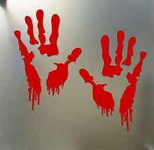 Bloody zombie hand print sticker walking dead Halloween Funny car window decal
