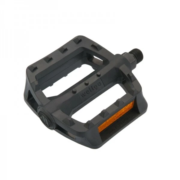 Wellgo 984 Plastic Resin Platform Pedals 9/16 Black PD11 - Image 1 of 1