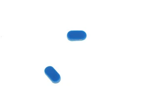 792911-001 GENUINE HP RUBBER FEET (2) BLUE 11-D 11-D010NR (GRADE A)(CC59) - Picture 1 of 2