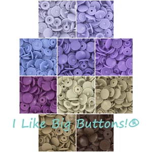 250 Sets KAM Snaps: STARTER Pack Size 20 T5 Plastic Snap Buttons No Sew Sewing - Picture 1 of 27
