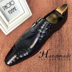 Britisches spitz zulaufendes Leder Herren Echtleder Rindsleder formelle Oxford Schuhe Größe - Bild 1 von 26