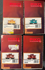 PIKO G Scale Caboose 4 Pk  Bundle DEAL NEW Disc Items 38816,38823,38830,38906