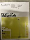 Room Essentials Torchiere Floor Lamp, Black-070