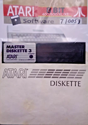 ATARI XL/XE -- MASTER DISKETTE 3 ( ATARI DX5052 - DISK) - Bild 1 von 2