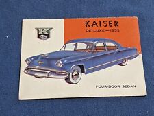 Kaiser DeLuxe 1953 Topps 1954 Trading Card #140 World on Wheels