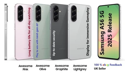 Samsung Galaxy A56 5G 8GB RAM A36 5G/ A26 5G Unlock 2025 Release Brand New - Image 1 of 4