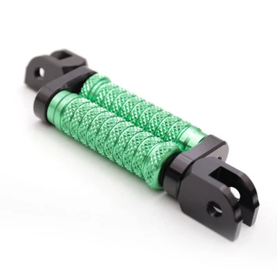 25mm Lower Front Foot Pegs Green POLE For Kawasaki Ninja 250R 08-12 11 10 09 - Image 1 of 4