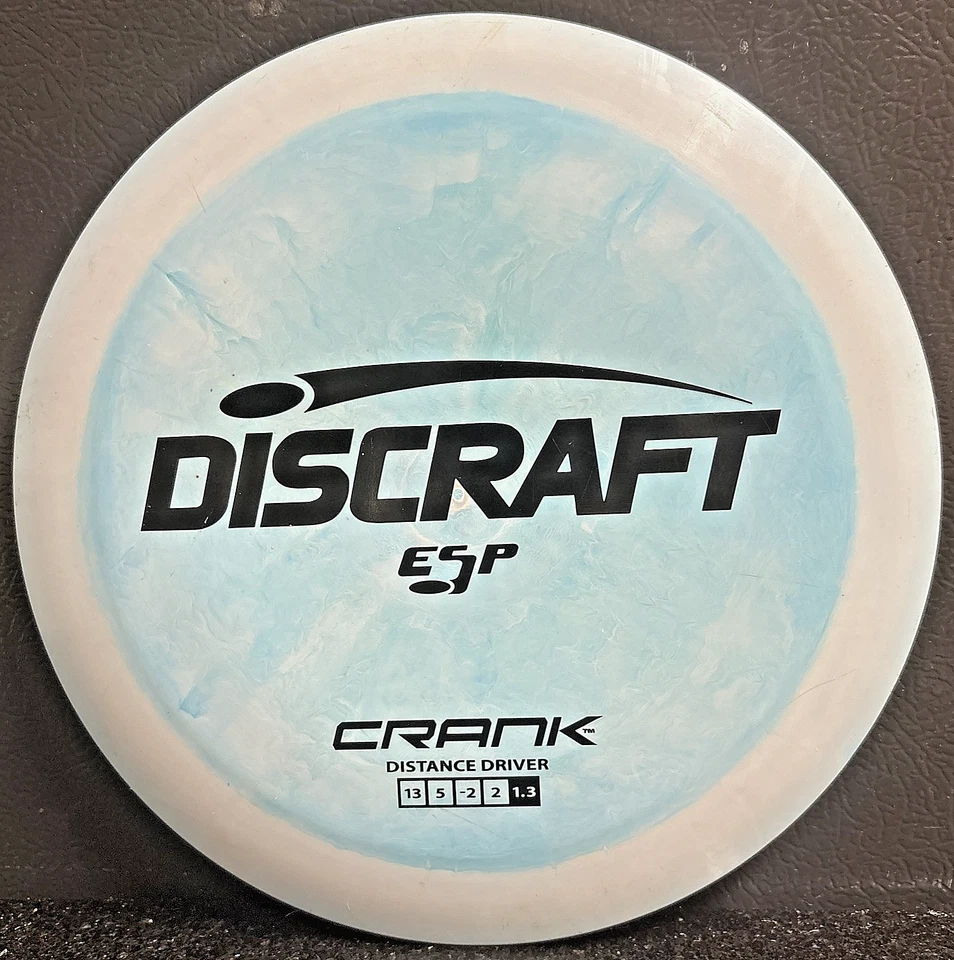 Discraft ESP Crank Distance Driver 171g Swirly White/Blue Used - Image 1 of 4