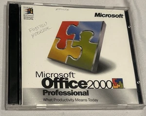 Microsoft Office 2000 Professional Edition Upgrade Instalacja płyty CD z kluczem produktu - Zdjęcie 1 z 5