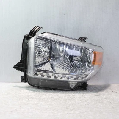 Faro izquierdo del conductor Toyota Tundra 2014-2017 cromo halógeno DRL LED fabricante de equipos originales Foto 1 de 4