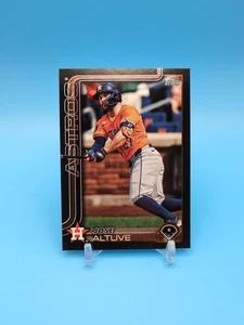 JOSE ALTUVE 2025 TOPPS BÉISBOL SERIE 2 NEGRO PARALELO 03/74 #260 - Imagen 1 de 6