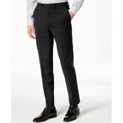Pantalones de vestir ajustados Calvin Klein para hombre 40/32 negros elásticos lisos Foto 1 de 4