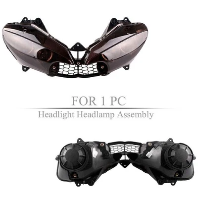 Front Motorcycle Headlight Headlamp For Yamaha YZF 600 R6 2003-05/YZF R6S 06-09 - Image 1 of 4