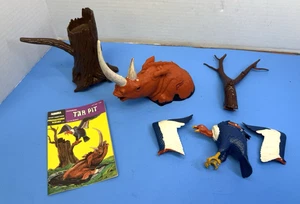 Vintage 1971 Aurora Prehistoric Scenes Tar Pit Model Kit D60 - Picture 1 of 3