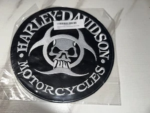 Harley-Davidson 9 in. Embroidered Skull Logo Emblem Sew-On Patch - Picture 1 of 2