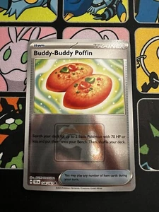 Buddy-Buddy Poffin 144/162 Reverse Holo Play Pokemon Stamp - NM+ Pokemon Card - Bild 1 von 2