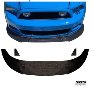 FRONT SPLITTER +2 WINGLETS for 2013-2014 MUSTANGS GT or V6 (Leguna Seca style) - Picture 1 of 12