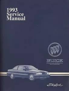 1993 Buick Skylark ~ Original GM Factory Service Manual ~ 1 Volume - Picture 1 of 1