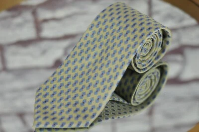 Corbata tejida geométrica amarilla y gris Lord R Colton Basics 57 x 3,25 pulgadas NUEVA Foto 1 de 3