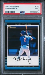 2002 Bowman #381 David Wright Rookie MINT PSA 9 - Picture 1 of 2