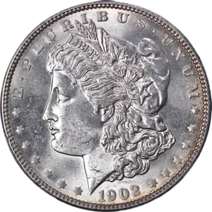 1902-P Morgan Silver Dollar PCGS MS63 Great Eye Appeal Strong Strike - Picture 1 of 4