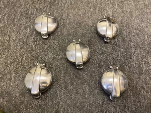 5 x ALLOY MONZA 3" FLIP TOP PETROL FUEL TANK CAP BSA NORTON TRIUMPH CAFE RACER - Picture 1 of 7