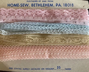 Vintage Lace Made by Home-Sew, Bethlehem, PA - 35 Yards; Assorted ; .75 inch - Picture 1 of 3