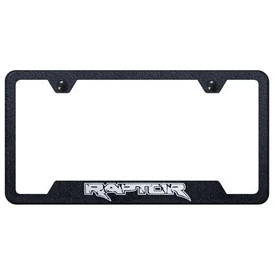 Ford Raptor Laser Etched Logo Cut-Out License Plate Frame - Image 1 of 4