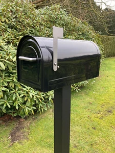 US Mailbox RELIANT, Stahl lackiert in schwarz, besonders groß, ABSCHLIESSBAR ! - Bild 1 von 5