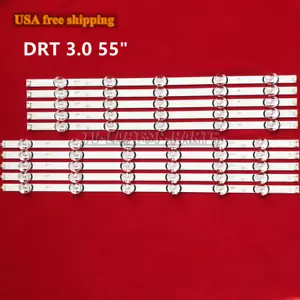 LED Strips for LG 55" TV 6916L-1833A 6916L-1834A 55LB5550-UY 55LB5900 BUSWLJR - Picture 1 of 4