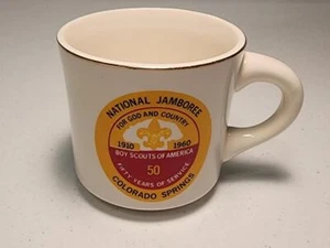 Vintage Coffee Mug Cup Boy Scouts National Jamboree 1960 Colorado Springs BSA - Picture 1 of 6
