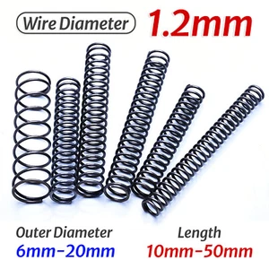 Compression Spring, Pressure Big, Wire Dia 1.2mm, Diameter 6-20mm Length 10-50mm - Picture 1 of 139
