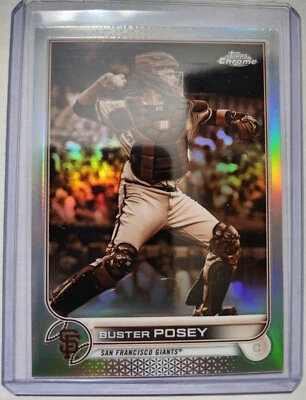 Buster Posey 2022 Topps Chrome Baseball Sepia Refractor San Francisco Giants #95 - Image 1 of 4