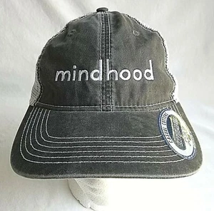 Mindhood Hat Cap Snapback Grey Denim NWT  Tech Life Balance LookUp Live - Picture 1 of 10