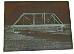 Ca.1894 Glass Photographic Plate - Illinois Central Railroad Construction ag - Imagen 1 de 6