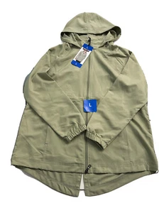 Kirkland Large Ladies Hooded Jacket Green (some light marks on bottom back) - Picture 1 of 13