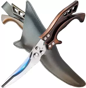 Kitchen Scissors, Heavy Duty Professional Poultry Shears, Stainless Steel Spring - Picture 1 of 12