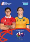 #24 WALES v AUSTRALIA 24 September 2023 RUGBY WORLD CUP FAN programm