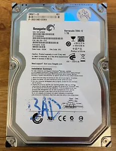 Disco duro SATA de escritorio SEAGATE BARRACUDA 1 TB 7200 RPM ST31000528AS *TAL CUAL* - Imagen 1 de 10