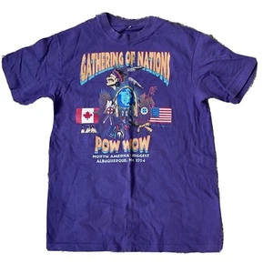 Vintage Gathering of Nations Pow Wow T Shirt Alburquerque New Mexico 1994 - Picture 1 of 3