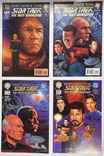 Star Trek Next Generation Deep Space Nine Comic Set Parts 1-2-3-4 Lot DC Malibu