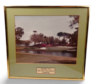 1984 District 777 Golf Fellowship Champion 11x12 Photo & Frame w/ Nameplate