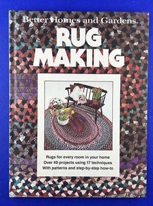 Vintage Better Homes Gardens Rug Making Hardcover 40 Projects Patterns DIY 1978 - Picture 1 of 2
