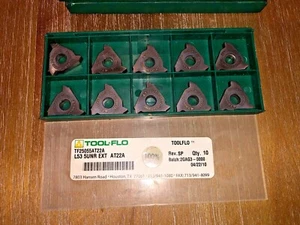 TOOL FLO CARBIDE INSERTS L53 5UNR EXT AT22A QTY 10 - Picture 1 of 1